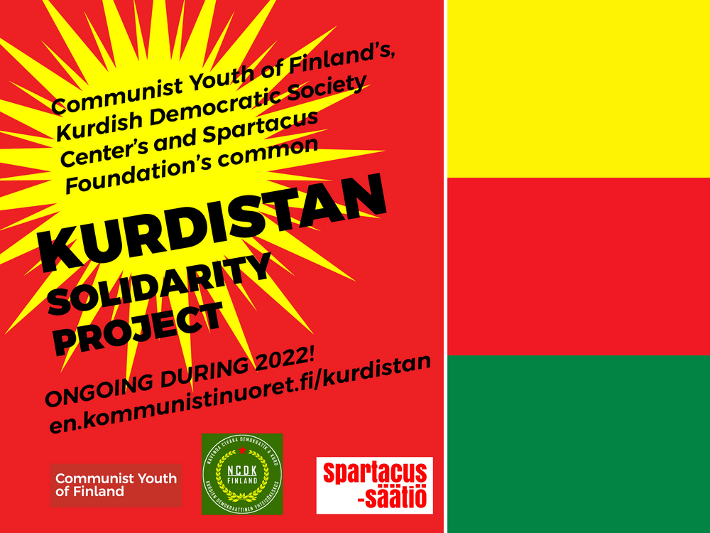 Kurdistan-solidaarisuushanke käynnissä vuoden 2022 ajan!